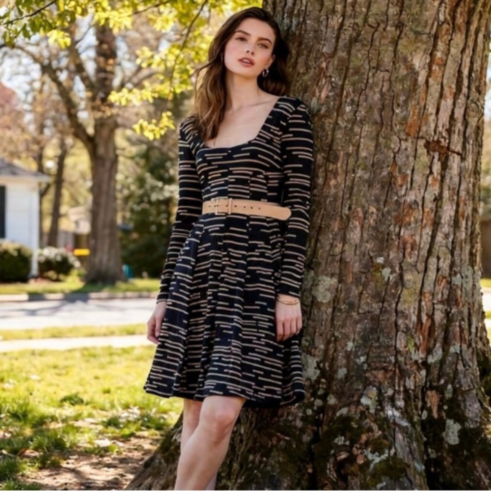 Anthropologie HD In Paris Saraid Stripe Jersey Knit Dress